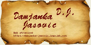 Damjanka Jašović vizit kartica
